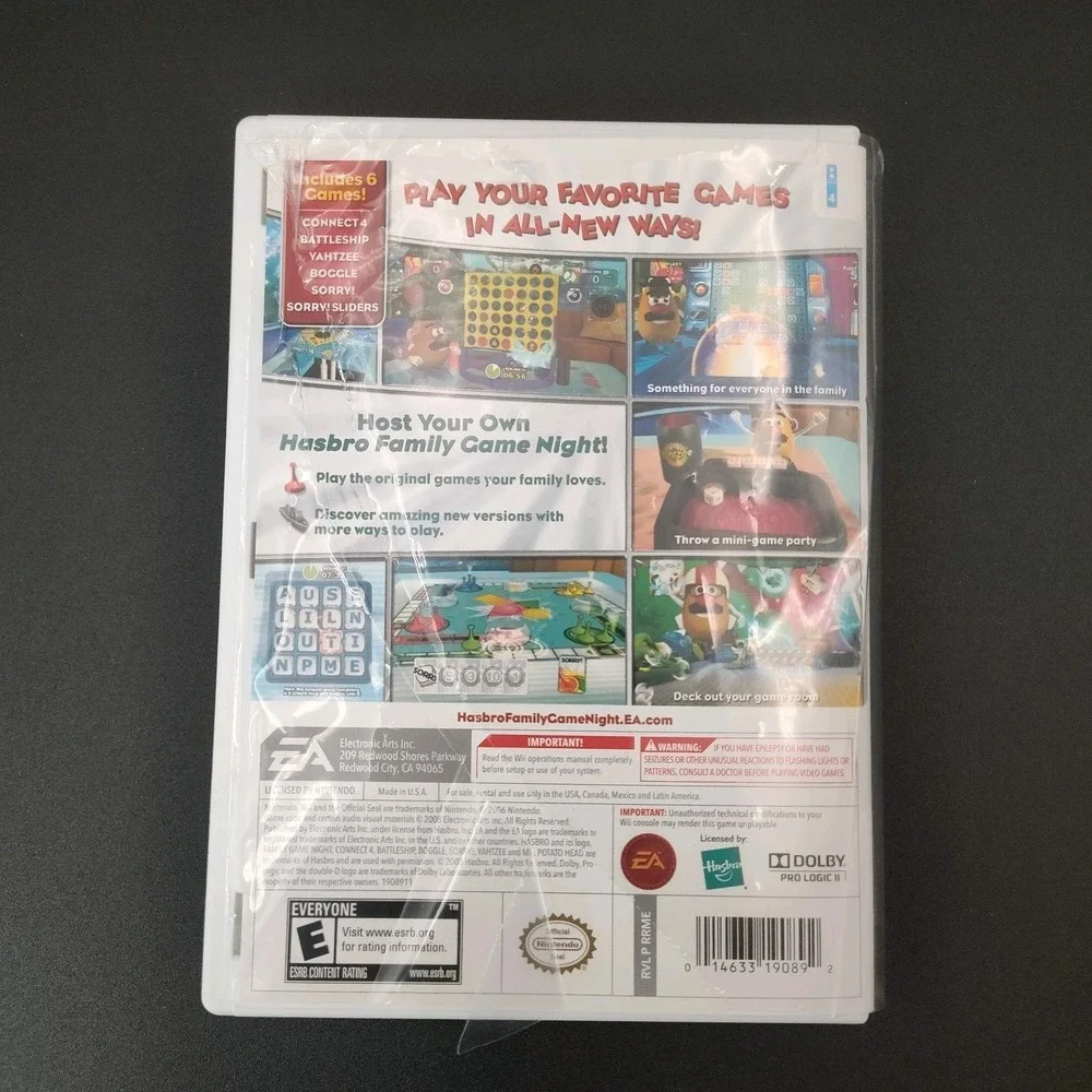 Hasbro Family Game Night Nintendo Wii 2008 Complete & Tested SEE BB18.1GA1012